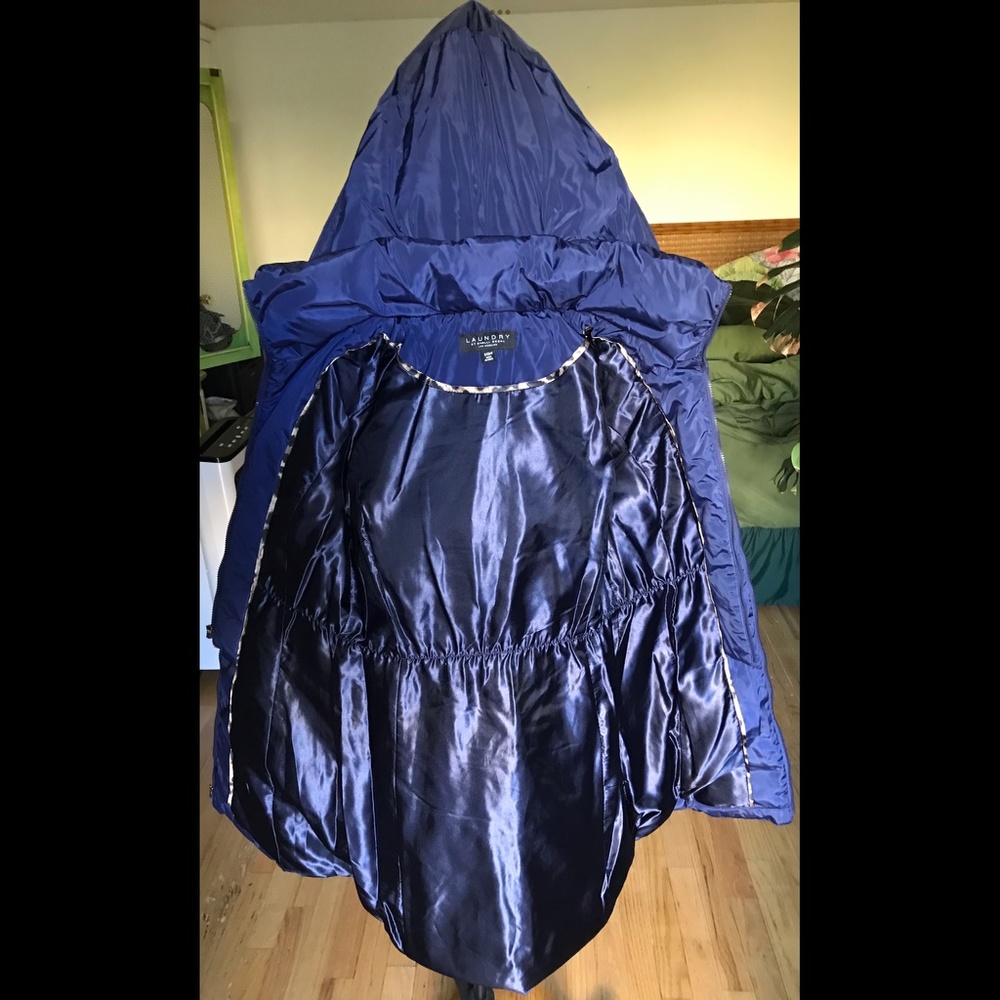 Laundry by Shelli Segal Gorgeous Blue Parka/Puffer Coat “S” NWTs - Picture 7 of 10